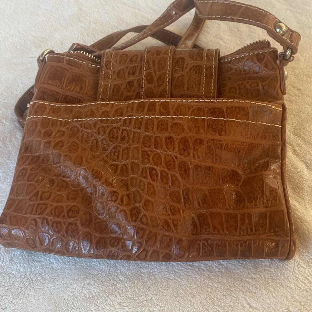 Nine West Purse NWT Cognac Can’t Stop Shopper crossbody shoulder bag - Picture 9 of 12